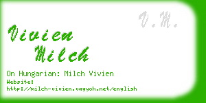 vivien milch business card